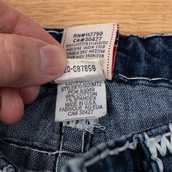 True Religion Joey Super T Straight 28 (27 X 32) Women's Denim Jeans Medium Wash - Picture 14 of 14